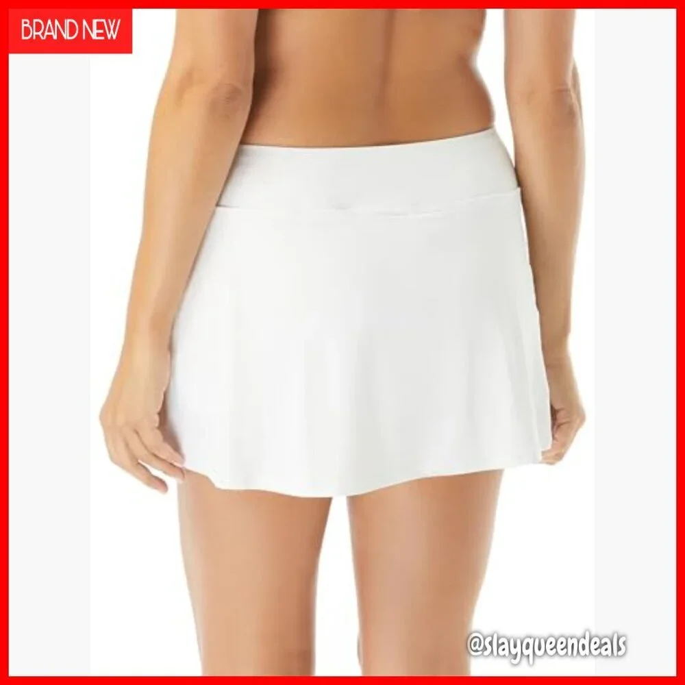 UPF50 Swim Skort for Women - Multi-Sport Skirt Bottoms with Zippered Pocket